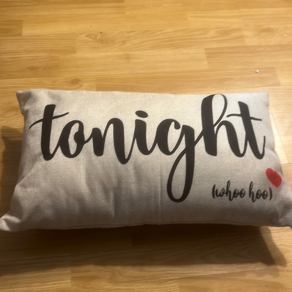 Reversible throw pillow